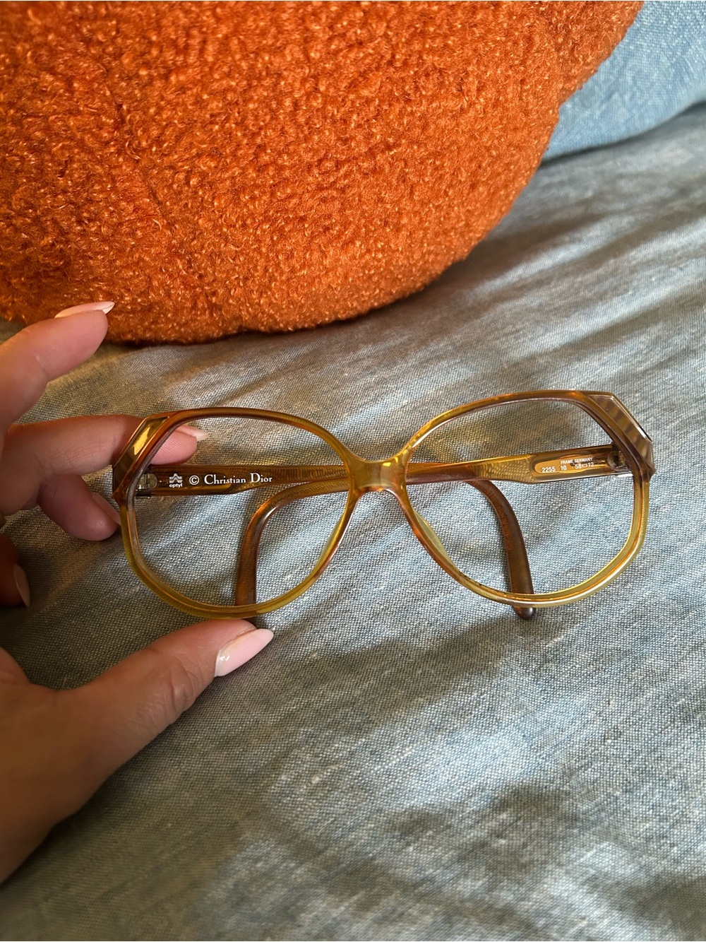 Dior Women's Amber Tortoiseshell Eyeglasses